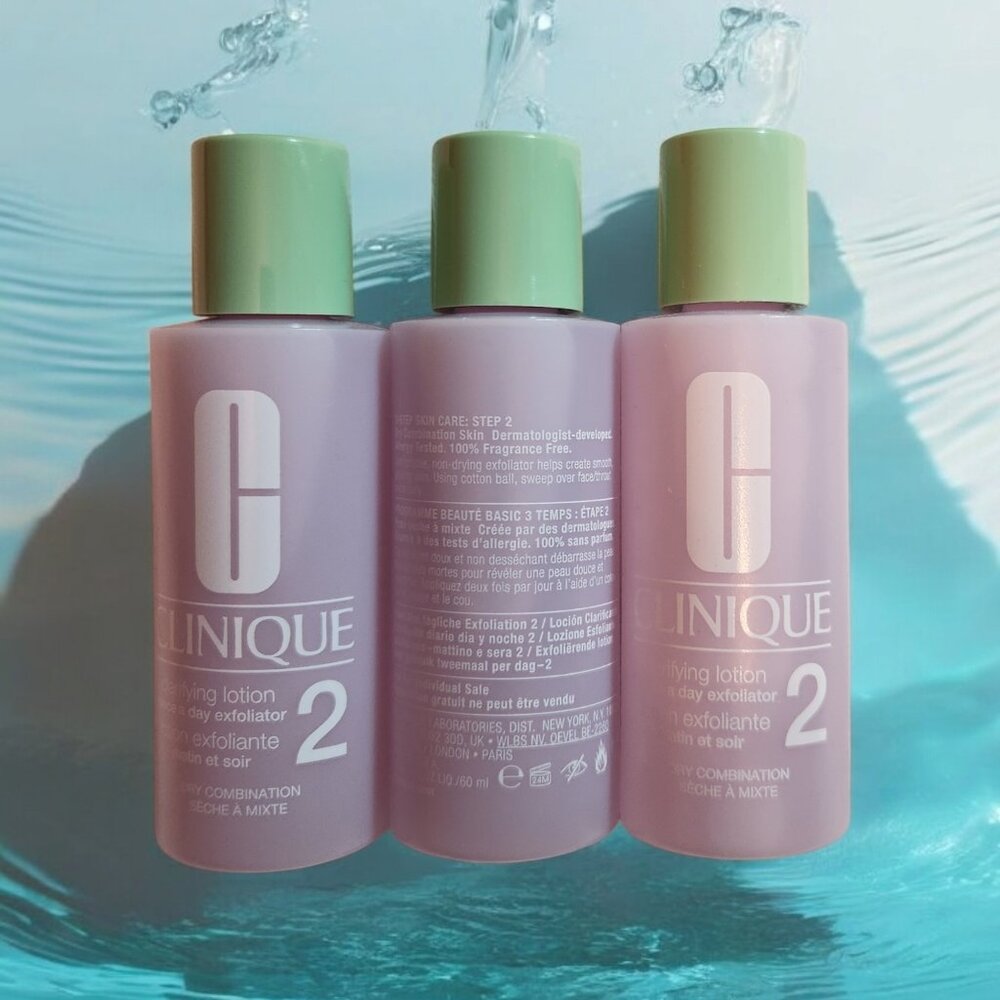 3x Clinique #2 Clarifying Lotion 2oz Bottles (6oz total)